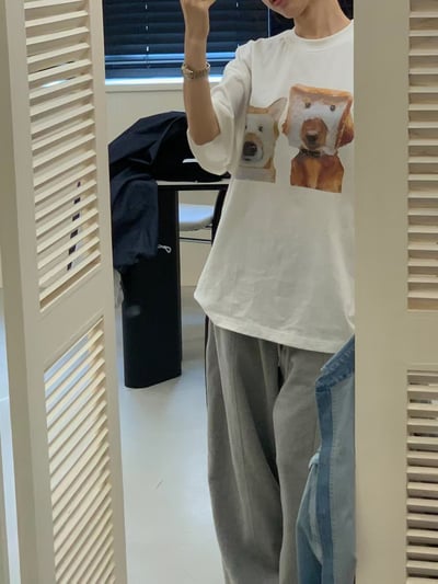 W7成團！《夏日T shirt》吐司面膜狗狗tee8