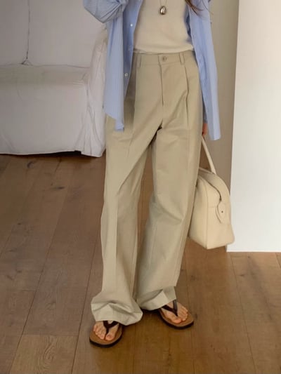 W7成團！《ounce》單褶棉西長褲15