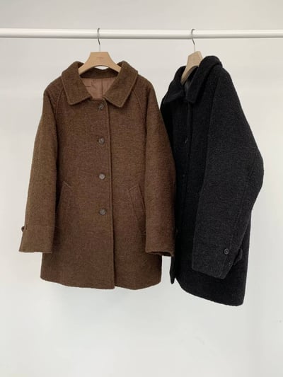 咖現貨特價！《質感onni》78公分衣長羊毛大衣9