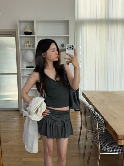 last 1早鳥價！《小資湊免運》寬肩帶蕾絲交叉背心10