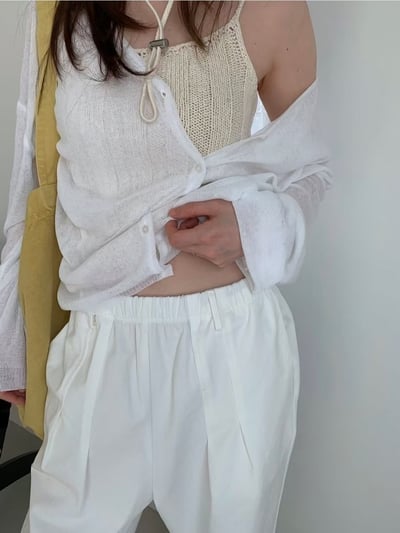 早鳥價開團中！《夏日罩衫》寬鬆大件落肩薄罩衫10