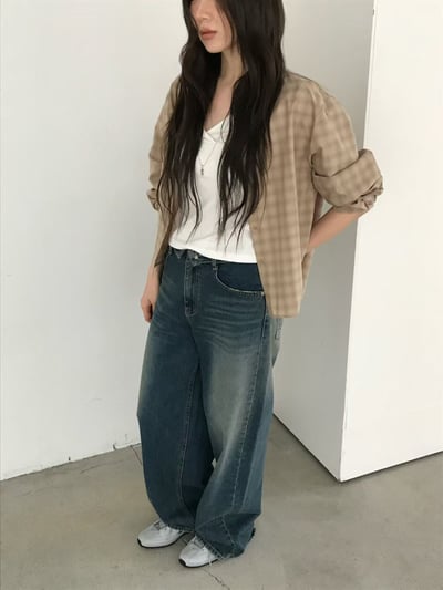 last 1早鳥價！《26春夏爆紅設計師》格紋短版襯衫12