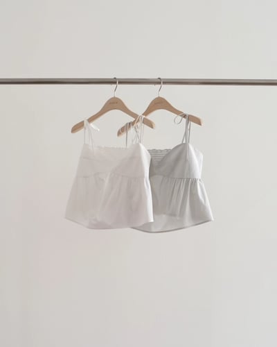 敗部復活開團中！《ounce》W8肩膀綁帶寬擺細肩背心5