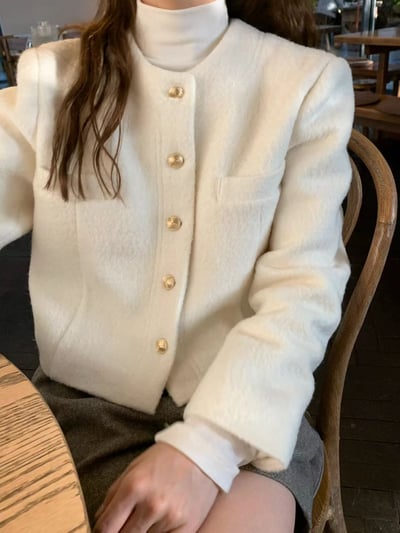 奶白最後一件！《可甜可鹽》liverpool天絲羊毛半高領打底衣24