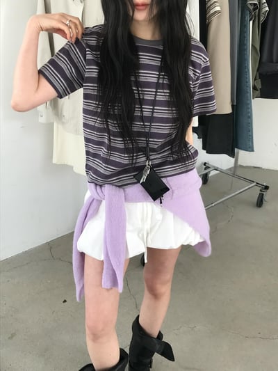 早鳥價開團中！《26春夏爆紅設計師》個性條紋T shirt2