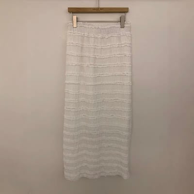 last 1早鳥價！《早春單品》蛋糕鬆緊直筒長裙(無實穿)4