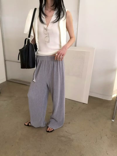 W5成團！《L&K》夏日首推顯瘦皺皺褲13
