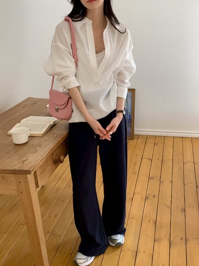 W7成團！《可愛甜美》夏天熱銷氨銅絲經典顯瘦直線褲4