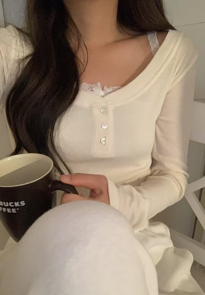 W5成團！《小清新》button T+ lace vest3