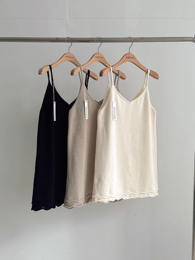 W7成團！《b家》棉100花捲邊針織吊帶5