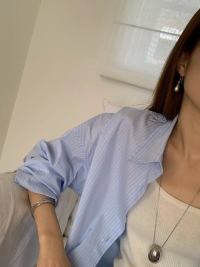 早鳥價開團中！《ounce》天空色立體直紋stripe SH5