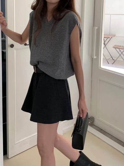 《ounce》寬肩knit vest8