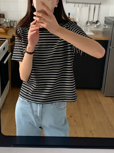 W6成團！《花語家》超Q彈條紋T回歸!(推新色高級gray)22