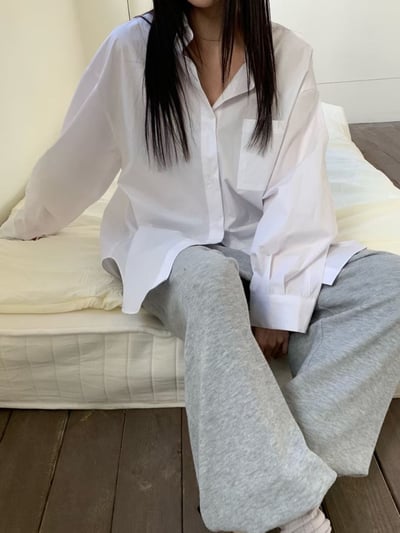 last 1早鳥價！《簡約俐落》oversize落肩襯衫4