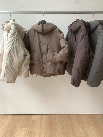 奶茶現貨！咖色特價預購！《簡約好看》帽子可拆羽絨外套6