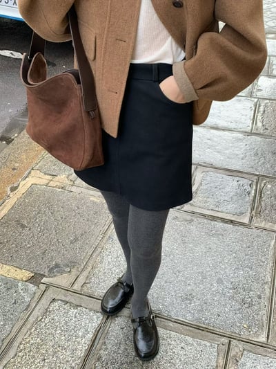 黑色s現貨！《V家》許願不停短裙斷貨就來件打底短褲4