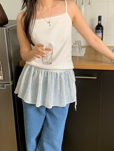 早鳥價開團中！《可愛甜美》碎花下擺不俗氣襯裙ops3