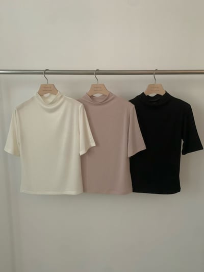 W7成團！《v家》微高領五分袖打底衣9