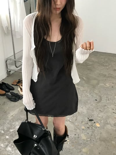 早鳥價開團中！《26春夏爆紅設計師》蕾絲疊穿感背心ops11