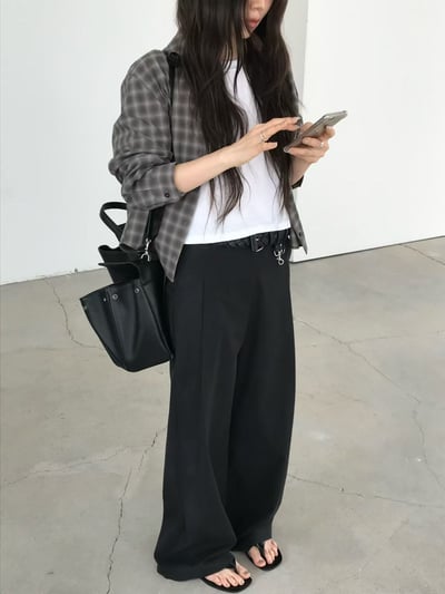 last 1早鳥價！《26春夏爆紅設計師》格紋短版襯衫7