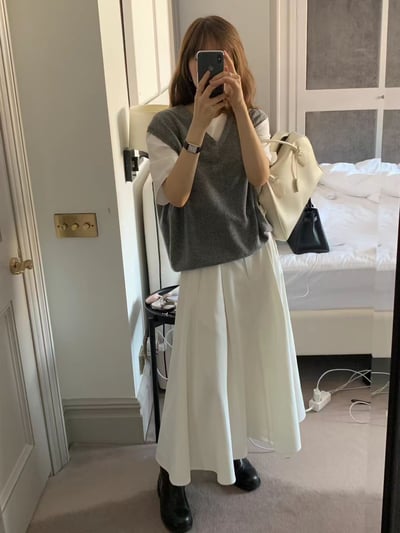 《ounce》寬肩knit vest17