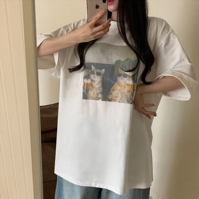 W7成團！《夏日T shirt》啤酒貓咪 tee12