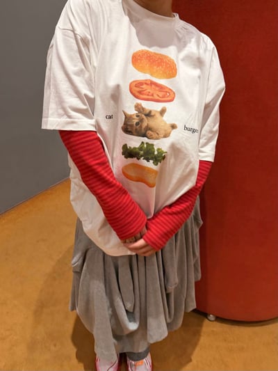 W7成團！《夏日T shirt》cat burger tee4