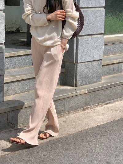 早鳥價開團中！《夏天的褲》有口袋皺皺褲(102-103cm)3