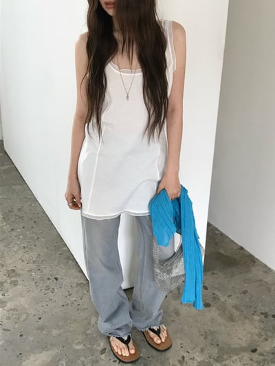 早鳥價開團中！《26春夏爆紅設計師》蕾絲疊穿感背心ops23