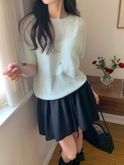 W7成團！《可愛甜美》10色馬卡龍短袖針織20