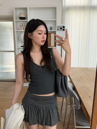 last 1早鳥價！《小資湊免運》寬肩帶蕾絲交叉背心11