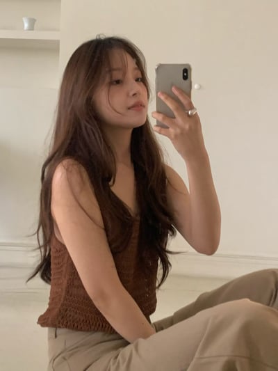 早鳥價開團中！《平價韓貨》針織鏤空背心2