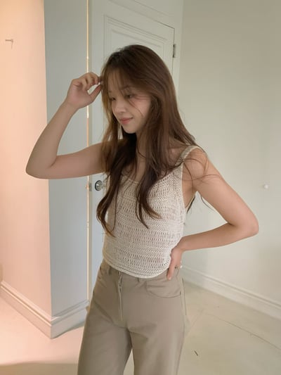 早鳥價開團中！《平價韓貨》針織鏤空背心7