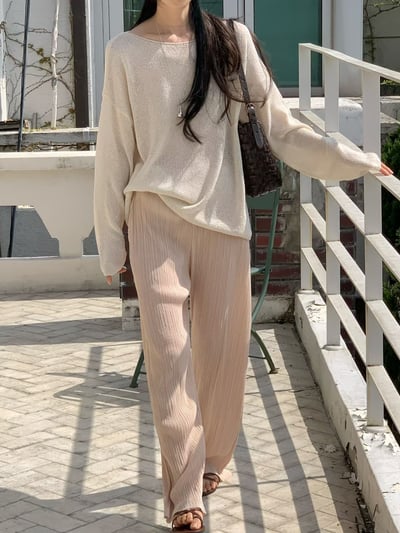 早鳥價開團中！《夏天的褲》有口袋皺皺褲(102-103cm)6