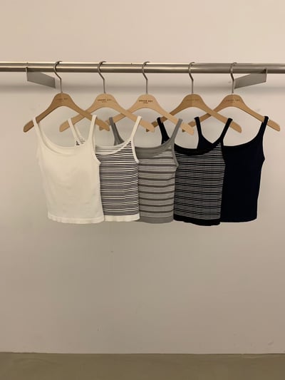 W6成團！《bra top專家》直紋bra top4