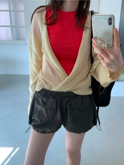 早鳥價開團中！《夏日罩衫》寬鬆大件落肩薄罩衫14