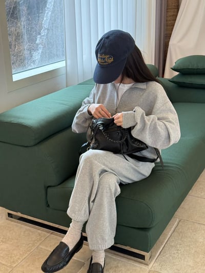 W5成團！《like jennie》半拉鍊jumper套裝(短褲長褲都有)20