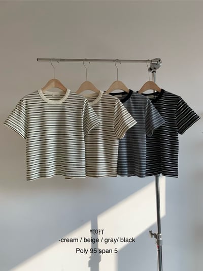 W6成團！《花語家》超Q彈條紋T回歸!(推新色高級gray)23