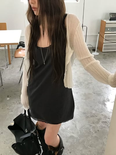 早鳥價開團中！《26春夏爆紅設計師》蕾絲疊穿感背心ops10