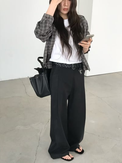 last 1早鳥價！《26春夏爆紅設計師》格紋短版襯衫6