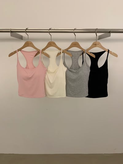 W6成團！《bra top專家》細肩帶素色bra top4