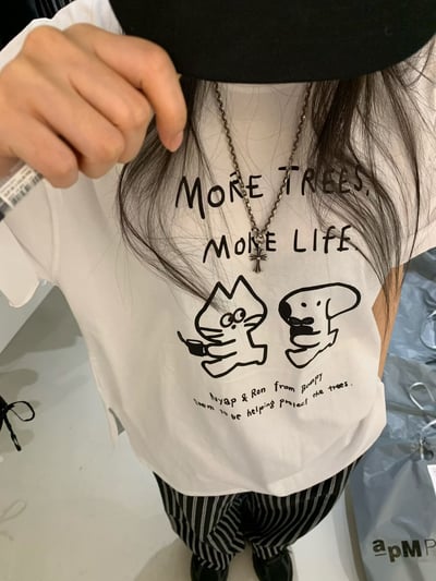 last 1早鳥價！《貓貓狗狗》貓狗和平種樹救地球T18