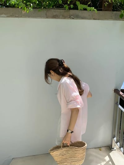 早鳥價開團中！《ounce》26春夏第一件粉色直紋襯衫23