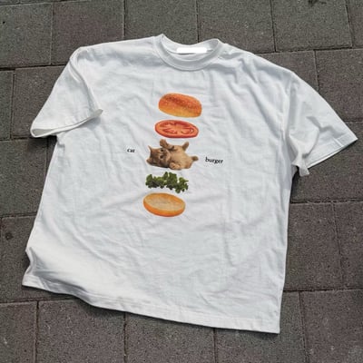 W7成團！《夏日T shirt》cat burger tee2