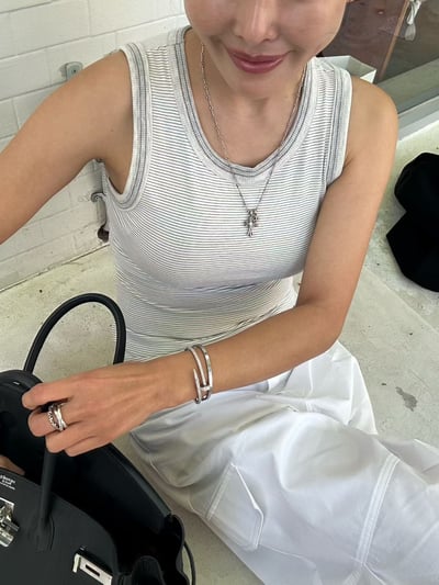 W9成團！《背心富翁》條紋安全感背心2