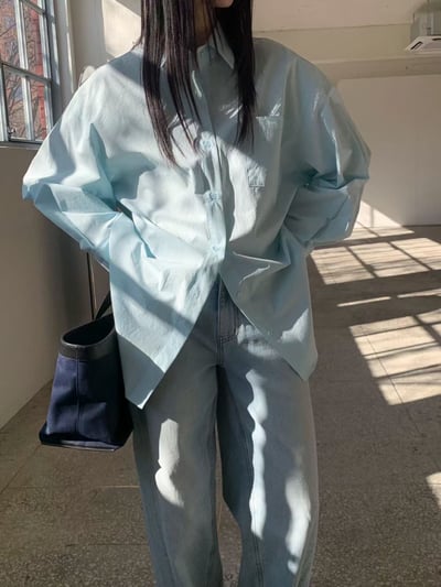 last 1早鳥價！《簡約俐落》oversize落肩襯衫7