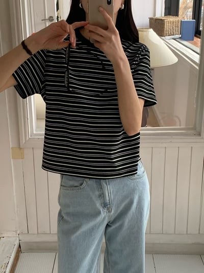 W6成團！《花語家》超Q彈條紋T回歸!(推新色高級gray)18