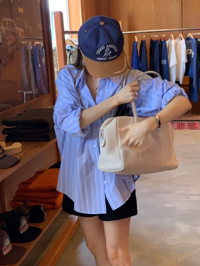 last 1早鳥價！《ounce》天空色直紋襯衫7