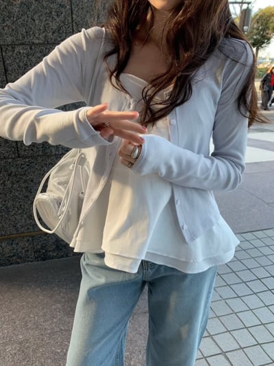 早鳥價開團中！《夏日罩衫》花花滾邊不透小外套4