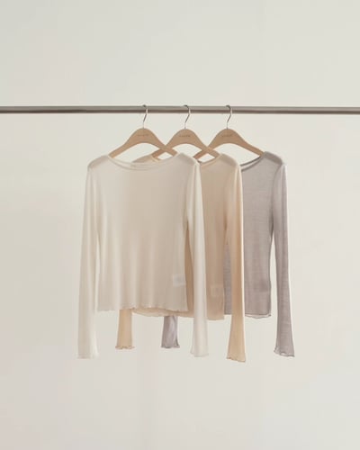 last 1早鳥價！《ounce》花邊下擺薄透打底衣2